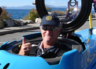 Brock Rosenthal in copilot’s seat.